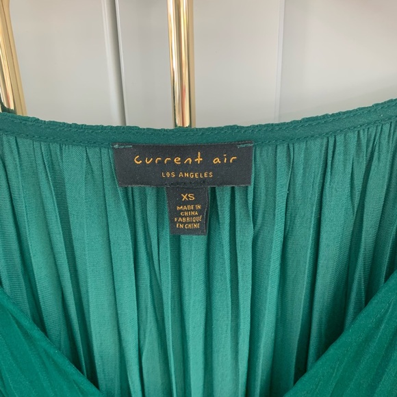 Current Air Sereia Green Pleated Midi Dress XS - Picture 6 of 6